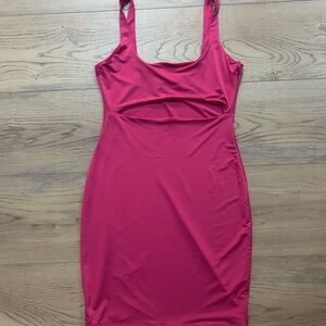 Elegant Pink Sleeveless Dress